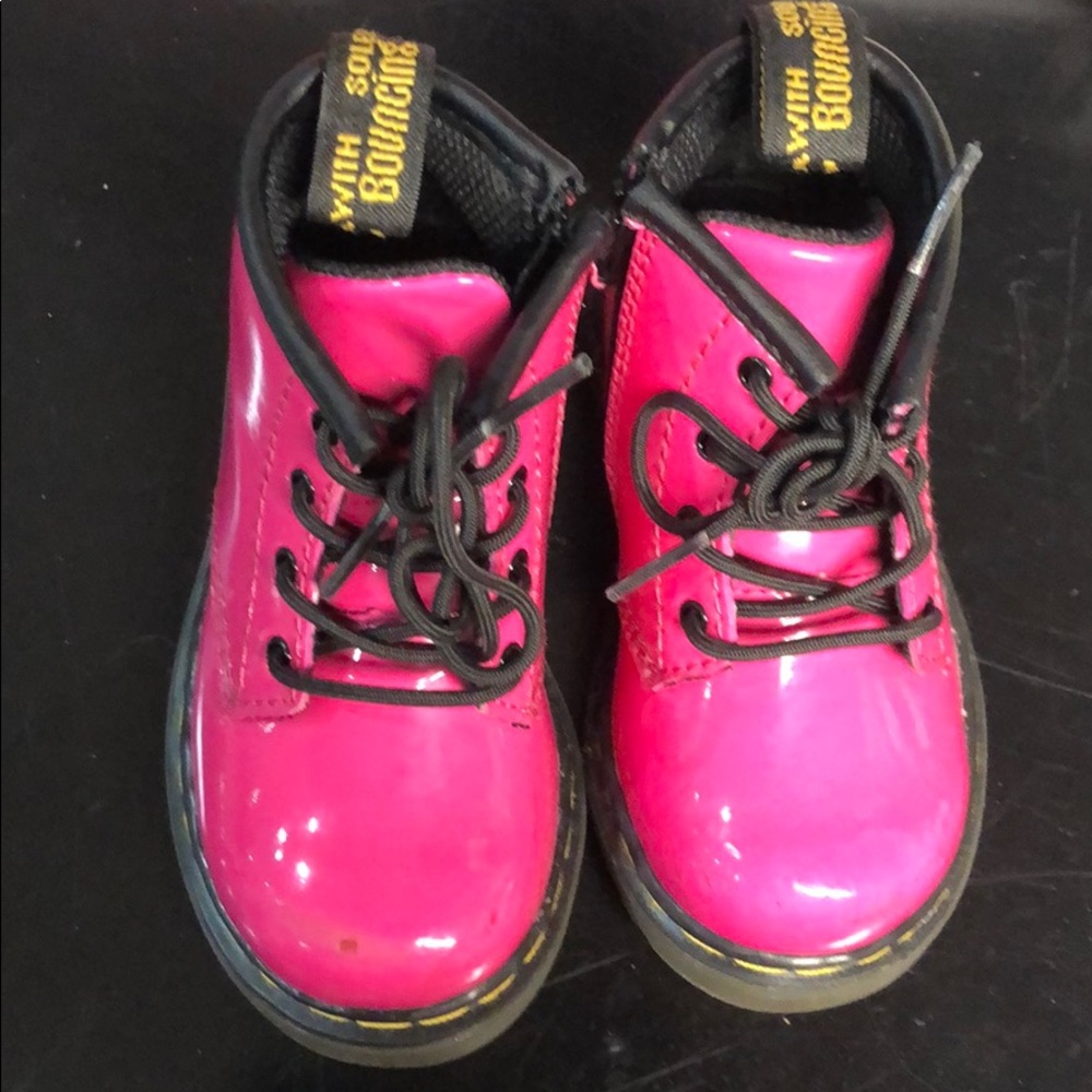 Hot pink doc martins